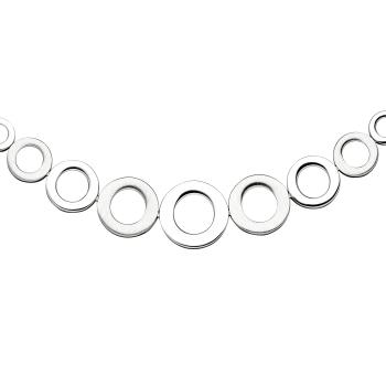 Collier Halskette im Verlauf 925 Sterling Silber 45 cm Kette