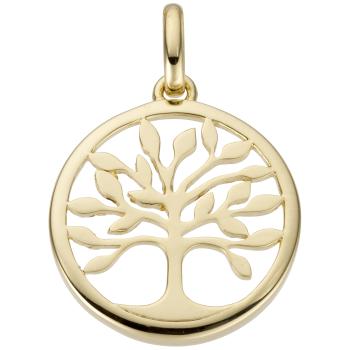 Anhänger Baum 585 Gold Gelbgold