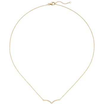 Collier Halskette 585 Gold Gelbgold 45 cm