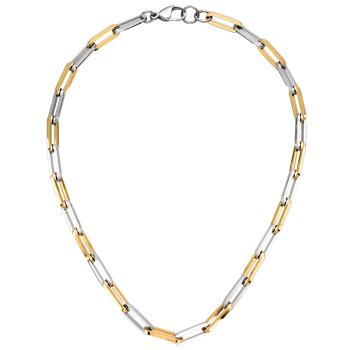 Y-Collier Halskette Edelstahl gelbgoldfarben beschichtet 47 cm