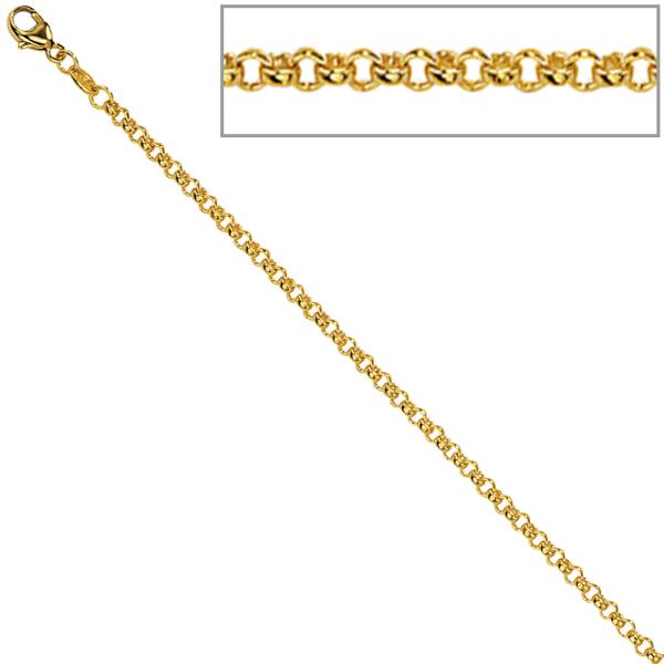 Erbskette 333 Gelbgold 2,5 mm 42 cm Gold Kette Halskette Goldkette Karabiner