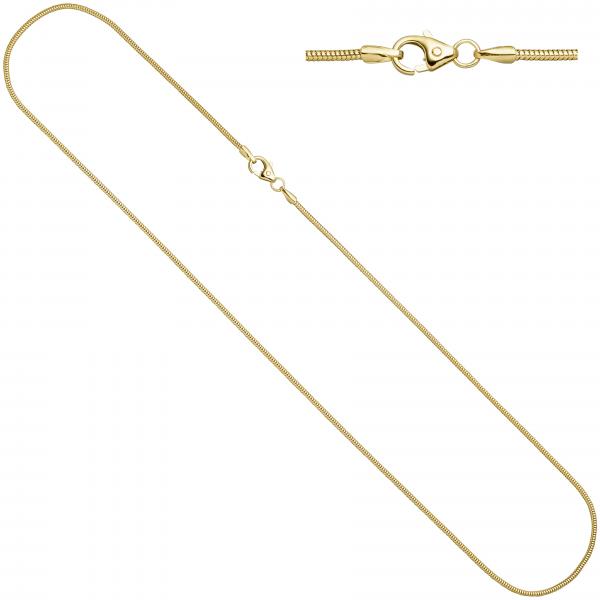 Schlangenkette 333 Gelbgold 1,4 mm 42 cm Gold Kette Halskette Goldkette