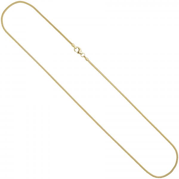 Schlangenkette 333 Gelbgold 1,4 mm 42 cm Gold Kette Halskette Goldkette