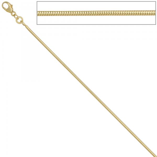 Schlangenkette 333 Gelbgold 1,4 mm 42 cm Gold Kette Halskette Goldkette