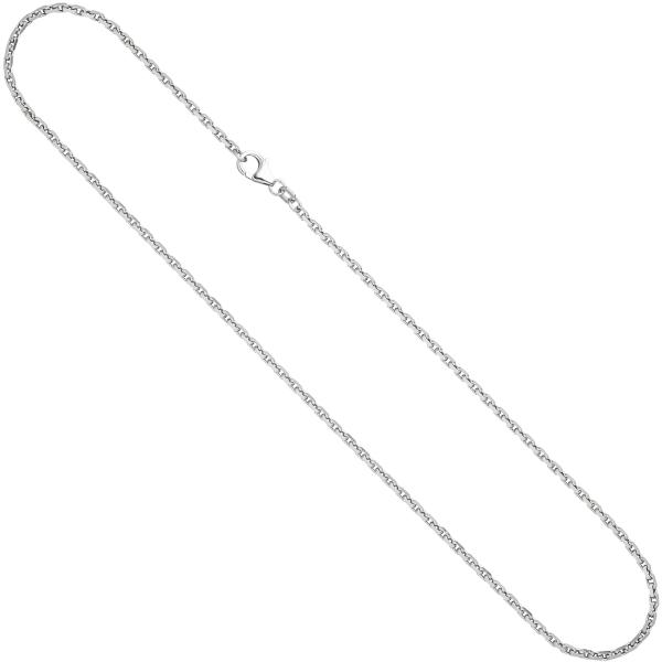 Ankerkette 925 Silber 2 mm 50 cm Halskette Kette Silberkette Karabiner