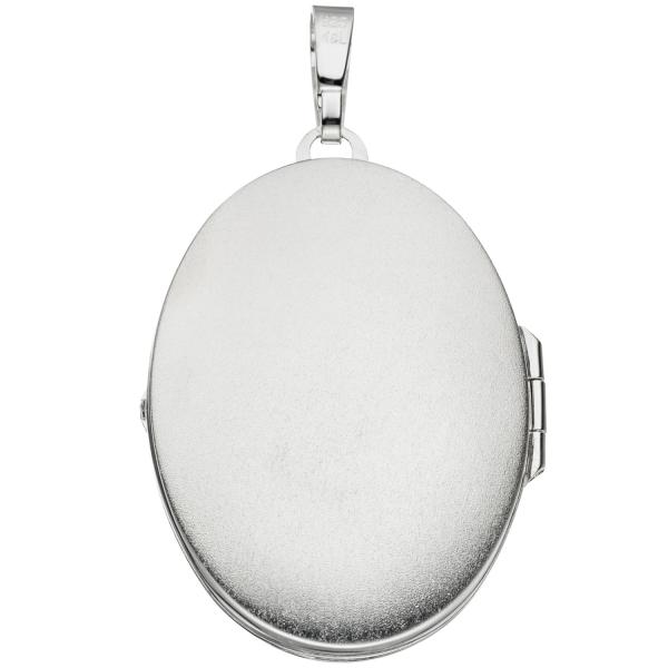 Medaillon oval 925 Sterling Silber Anhänger zum Öffnen