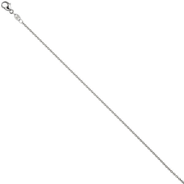 Ankerkette 950 Platin 1,5 mm 45 cm Halskette Kette Platinkette Karabiner