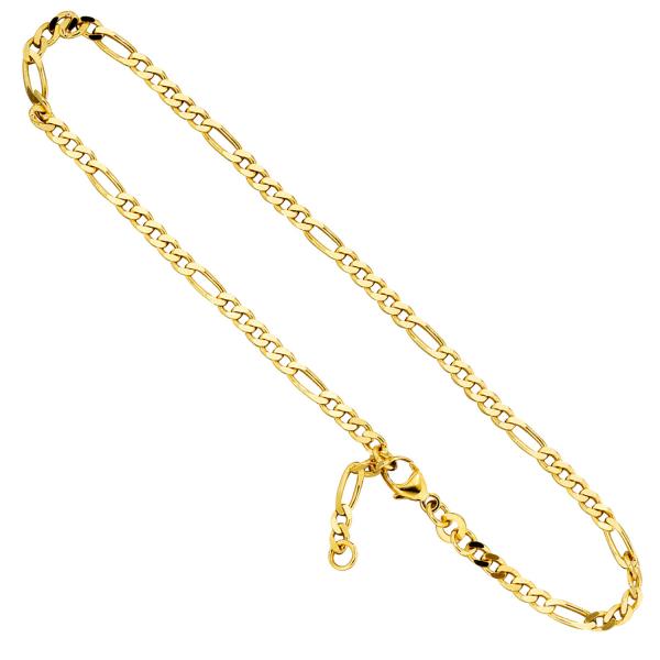 Fußkettchen Fußkette 333 Gold Gelbgold 25 cm Karabiner