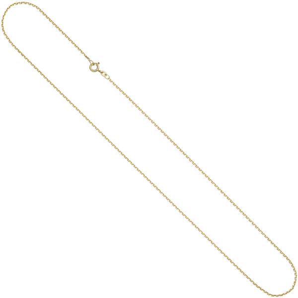 Ankerkette 333 Gelbgold 1,2 mm 42 cm Gold Kette Halskette Goldkette Federring