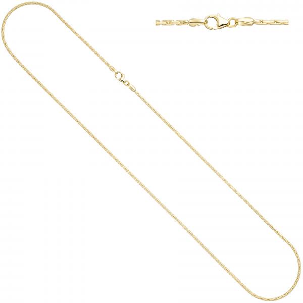 Kobrakette oval 333 Gelbgold 1,7 mm 50 cm Gold Kette Halskette Goldkette