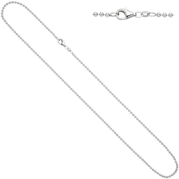 Kugelkette 925 Silber 2,0 mm 45 cm Kette Halskette Silberkette Karabiner