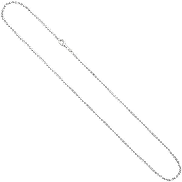 Kugelkette 925 Silber 2,0 mm 45 cm Kette Halskette Silberkette Karabiner