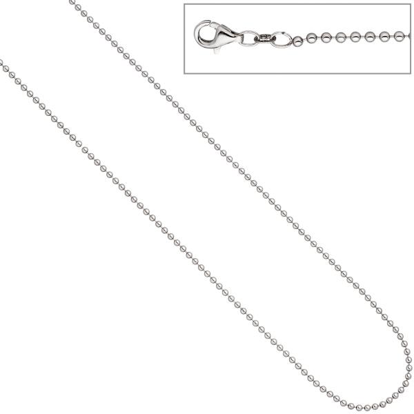 Kugelkette 925 Silber 2,0 mm 50 cm Kette Halskette Silberkette Karabiner