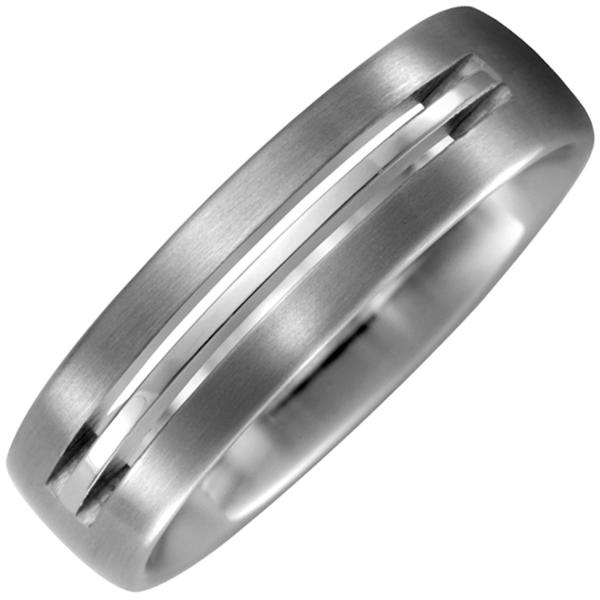 Partner Ring aus Titan matt Partnerring Titanring