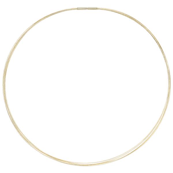 Halsreif 5-reihig 585 Gold Gelbgold 45 cm Goldkette Goldreif