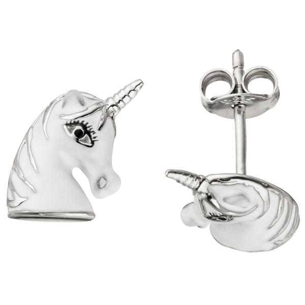 Kinder Ohrstecker Einhorn 925 Sterling Silber Ohrringe Kinderohrringe