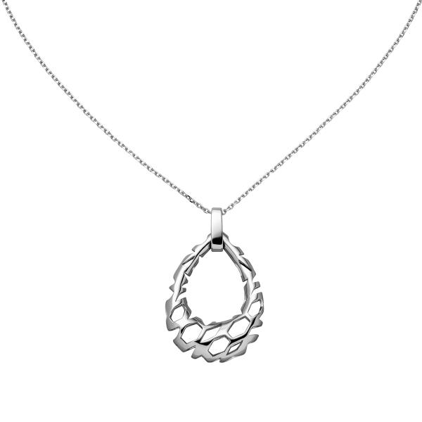 Collier Halskette Tropfen 925 Sterling Silber 45 cm Kette Silberkette