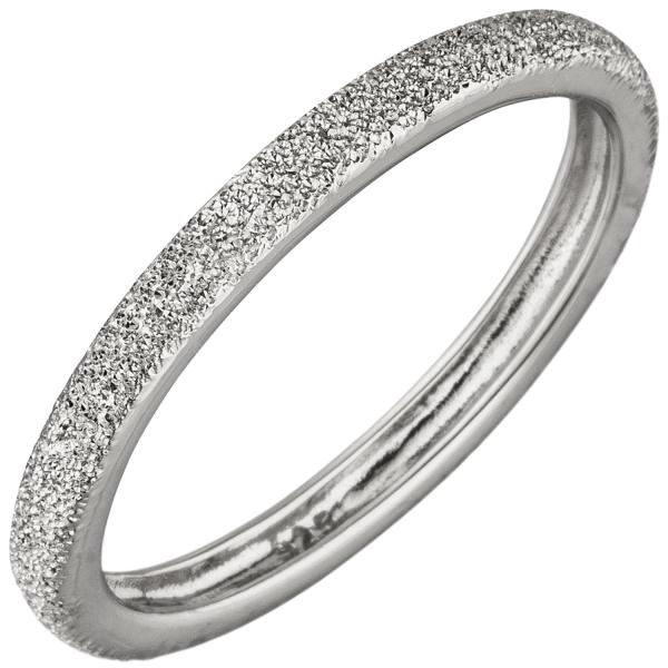 Damen Ring schmal 925 Sterling Silber mit Struktur Silberring