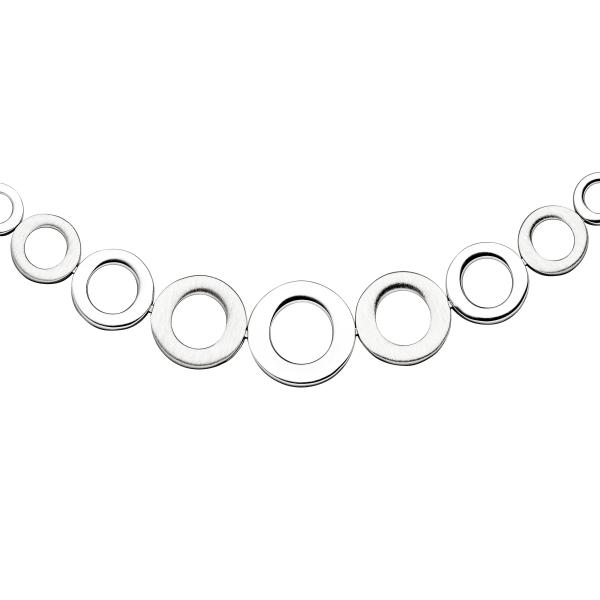 Collier Halskette im Verlauf 925 Sterling Silber 45 cm Kette