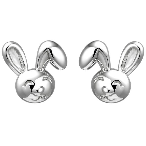 Kinder Ohrstecker Hase 925 Sterling Silber Ohrringe Kinderohrringe