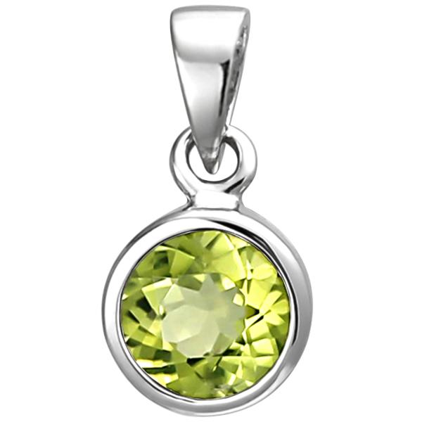 Pendant 925 Sterling Silver 1 Peridot green