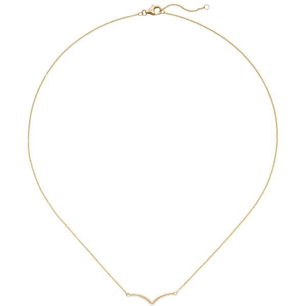 Collier Halskette 585 Gold Gelbgold 45 cm