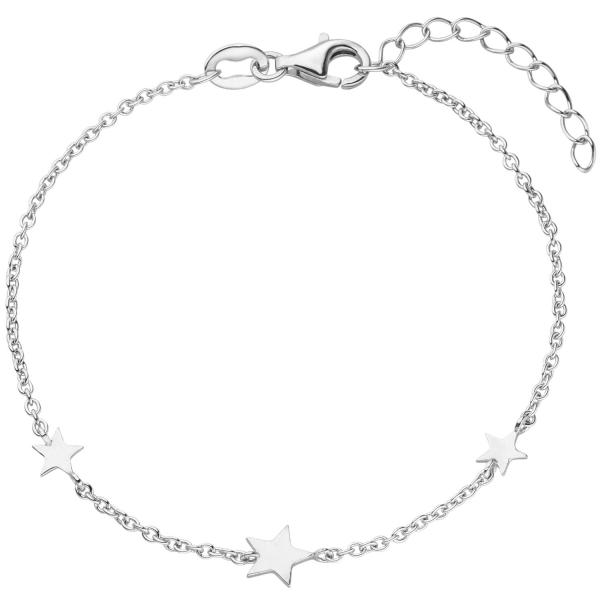 Armband Sterne 925 Sterling Silber 19 cm