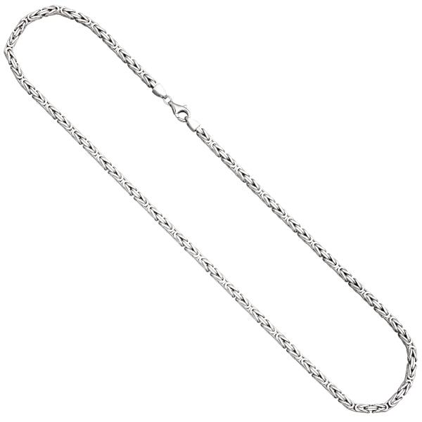 Königskette 925 Silber diamantiert 3,9 mm 60 cm Kette Halskette