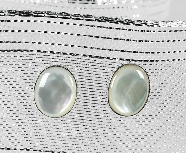 925 silver mother-of-pearl Stud earrings